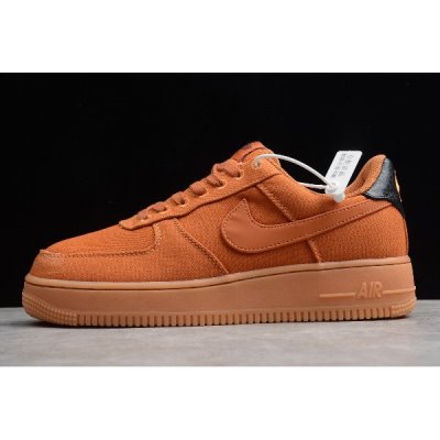 Nike Air Force 1 Low Kahverengi / Siyah Kaykay Ayakkabı Türkiye - KBFDW4EL